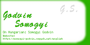 godvin somogyi business card